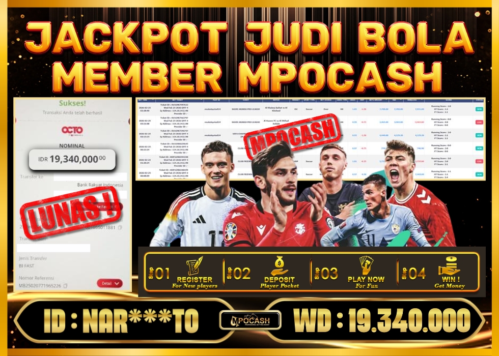 MPOCASH JACKPOT JUDI BOLA